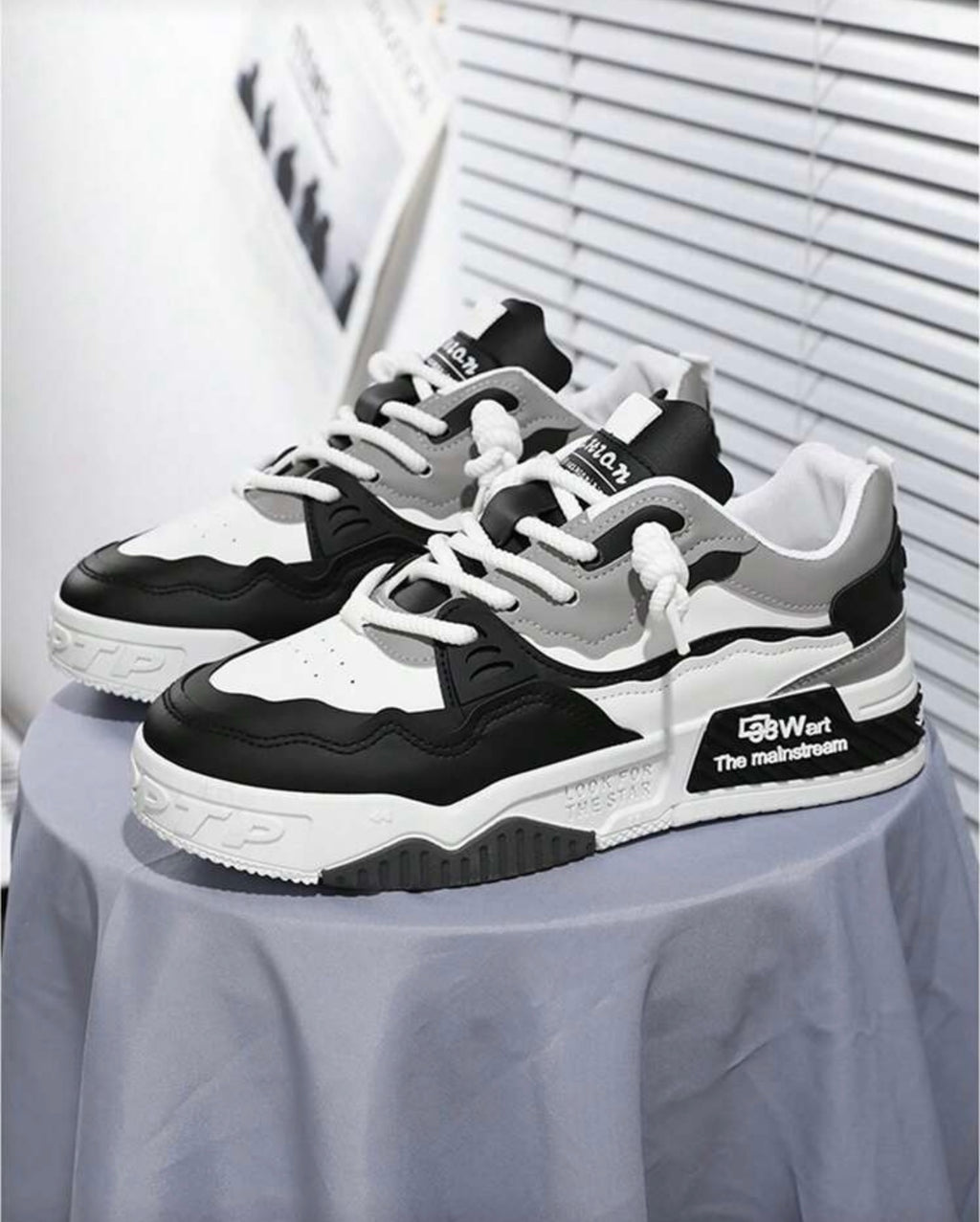 Bon&Bon Ademende Heren Sneakers – Dikke Zool Casual Sportschoenen