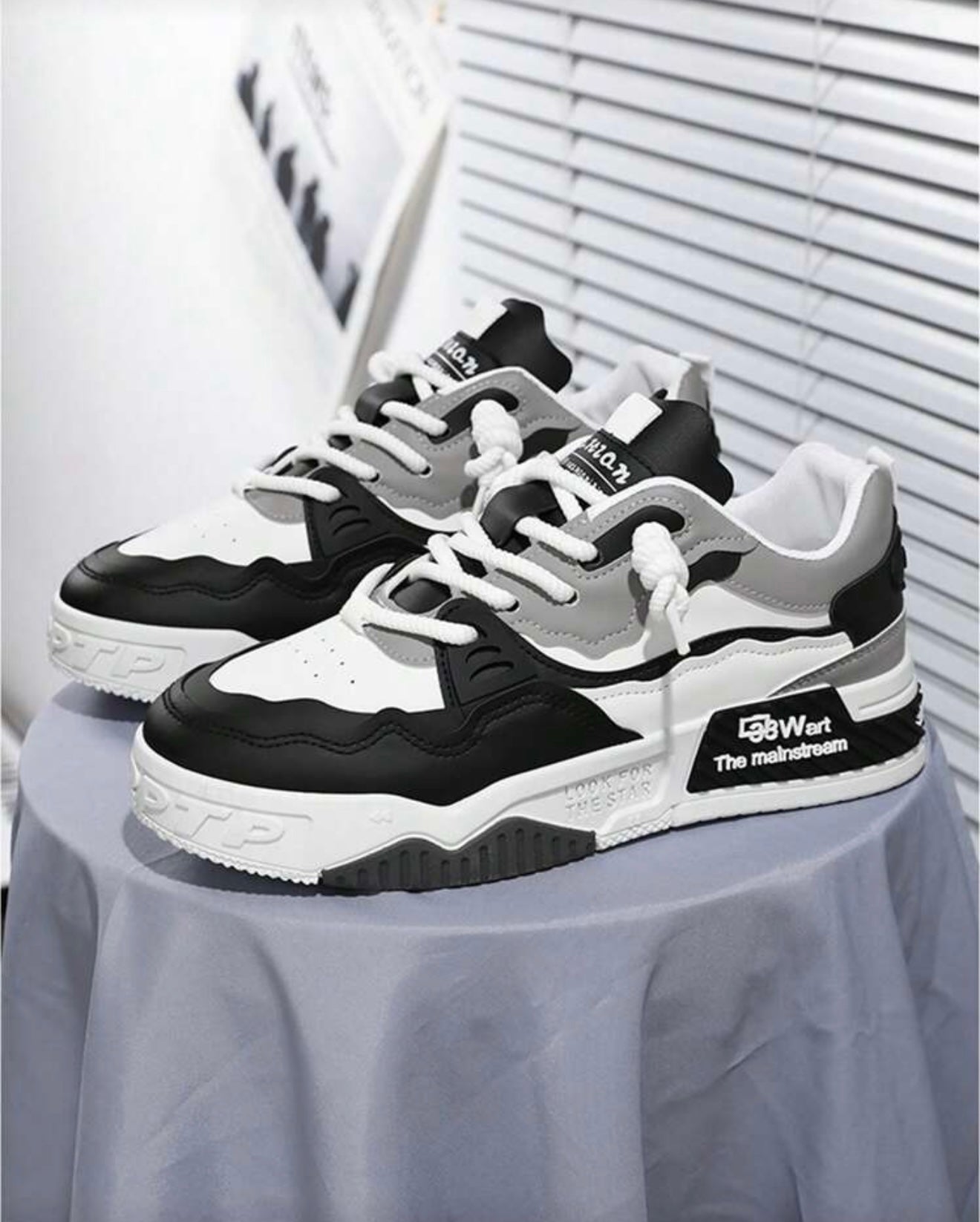 Bon&Bon Ademende Heren Sneakers – Dikke Zool Casual Sportschoenen