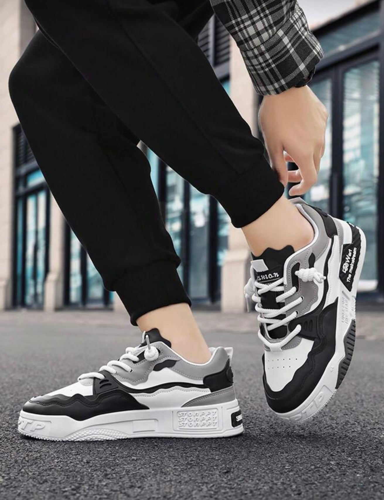 Bon&Bon Ademende Heren Sneakers – Dikke Zool Casual Sportschoenen