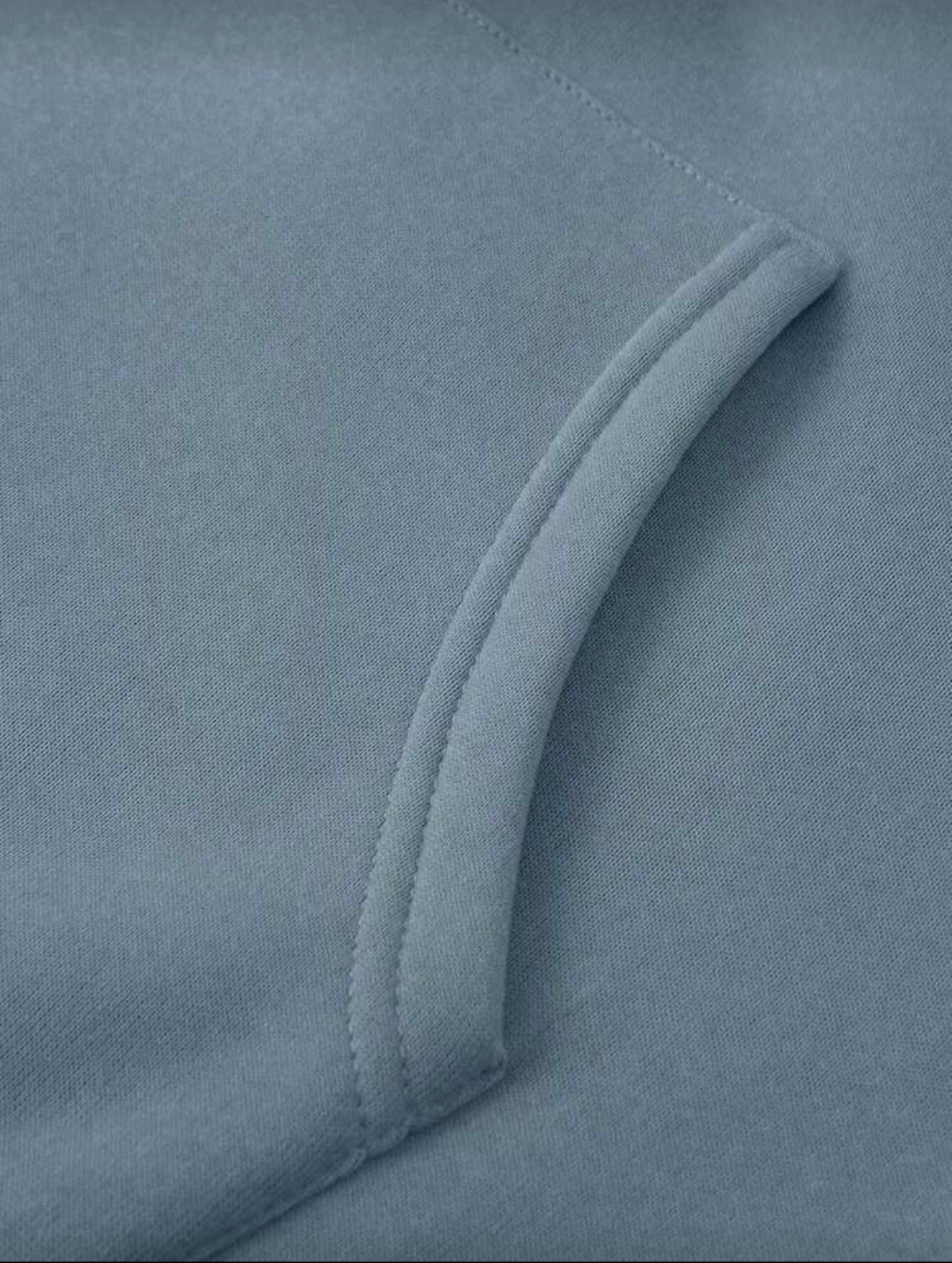 Bon&Bon Heren Hoodie - Thermisch Gevoerd Oversized Sweatshirt Babyblauw