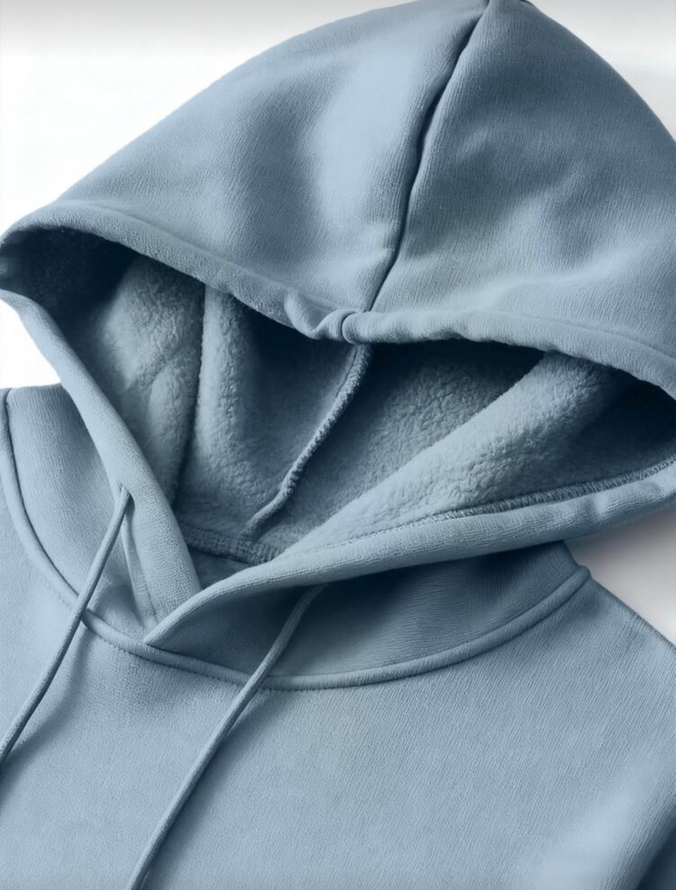 Bon&Bon Heren Hoodie - Thermisch Gevoerd Oversized Sweatshirt Babyblauw