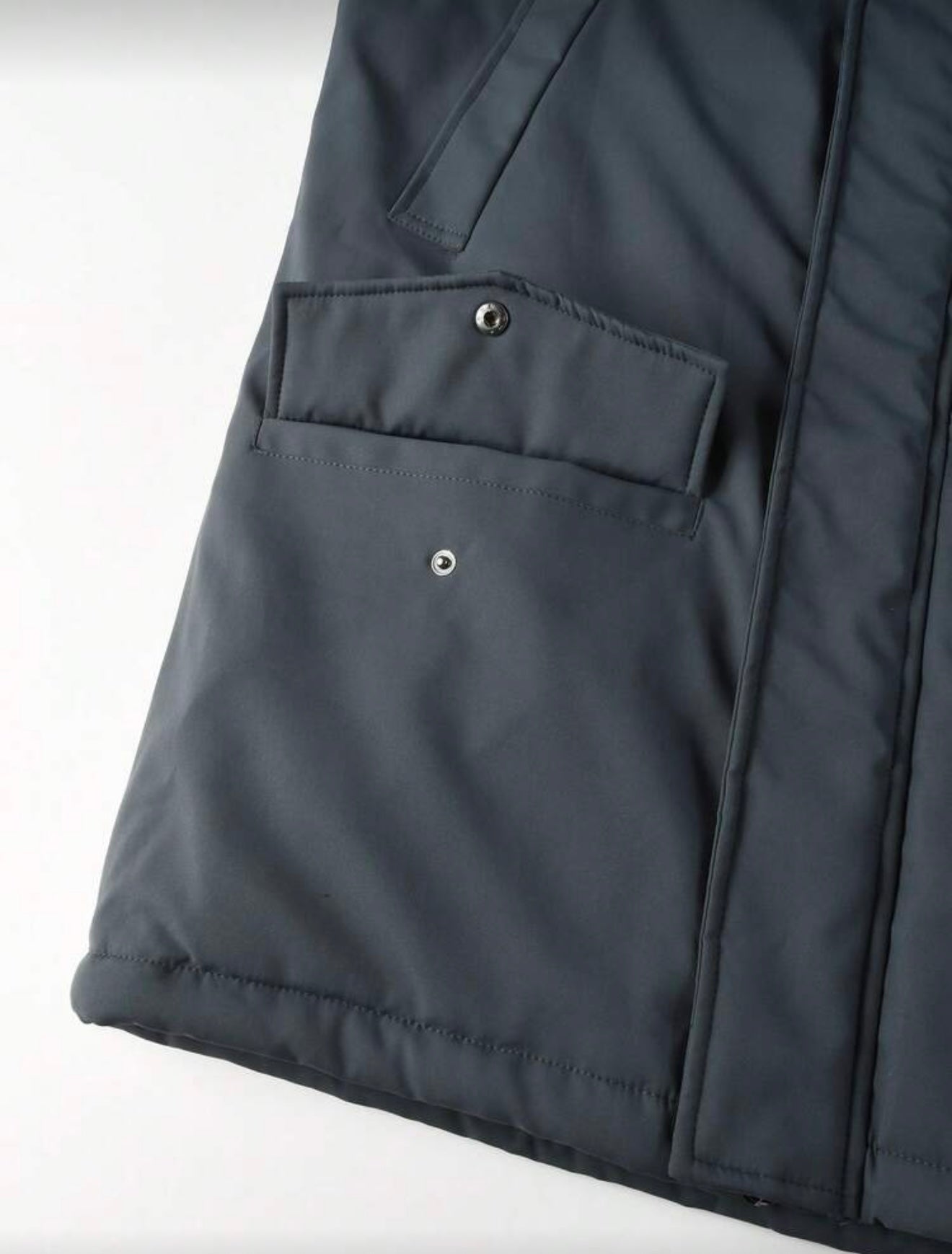 Bon&Bon Heren Winterjas – Dikke Gewatteerde Jas – Donkergrijs