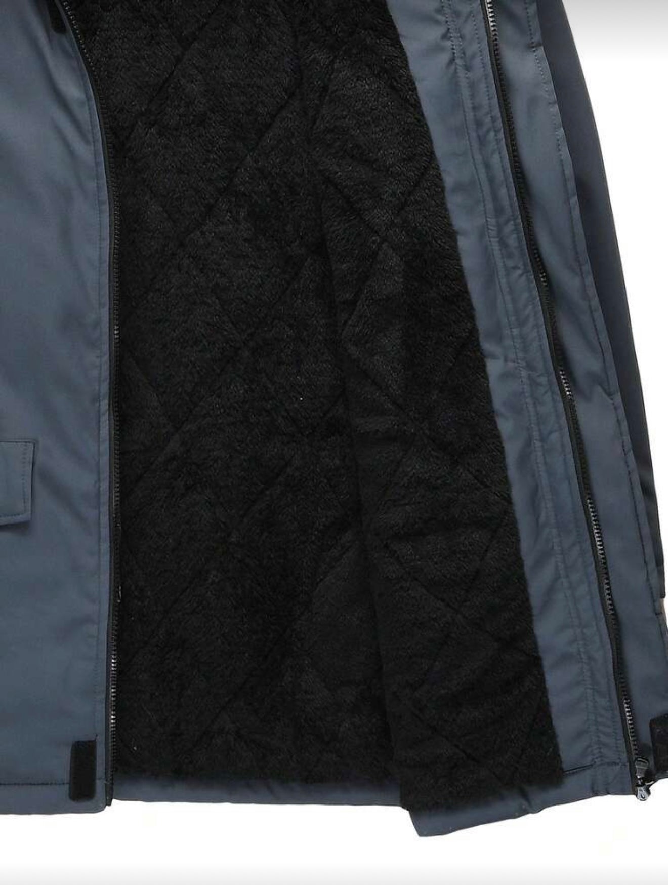 Bon&Bon Heren Winterjas – Dikke Gewatteerde Jas – Donkergrijs