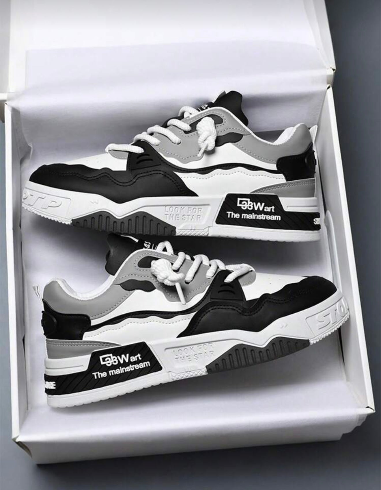 Bon&Bon Ademende Heren Sneakers – Dikke Zool Casual Sportschoenen