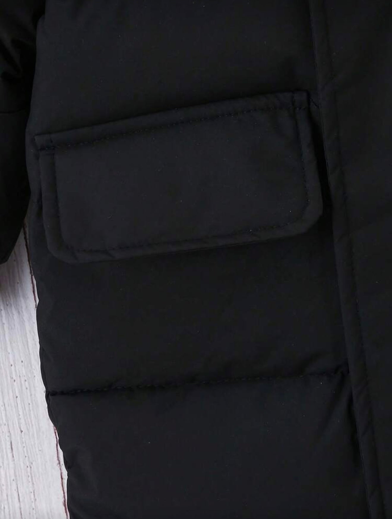 Bon&Bon Jongens Winterjas - Dikke Gewatteerde Jas met Capuchon - Zwart