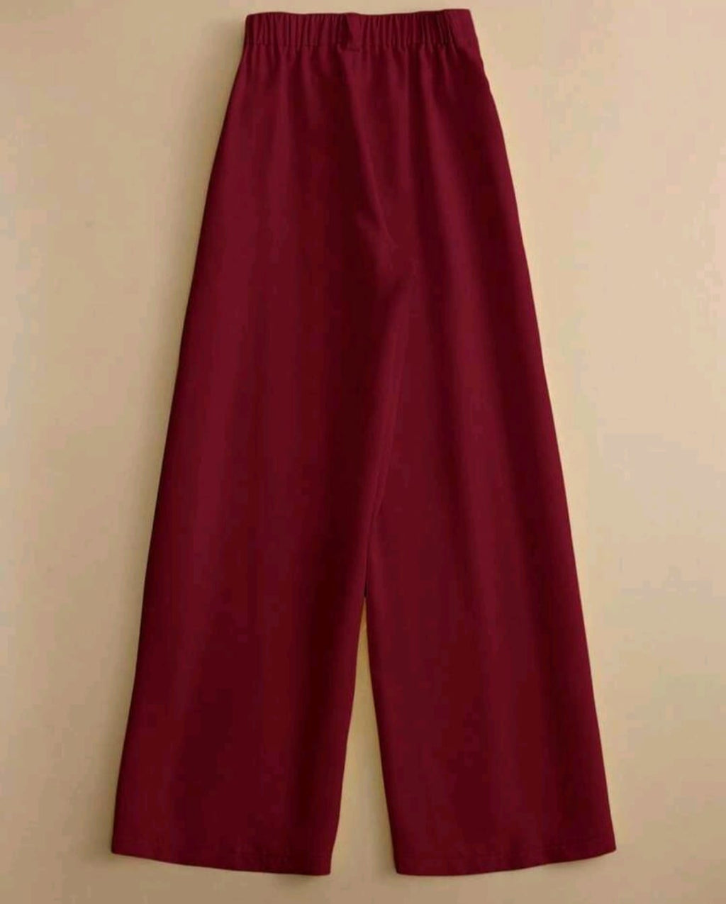 Bon&Bon Women's Elegant Burgundy 2-Piece Belted Shirt and Pants Set