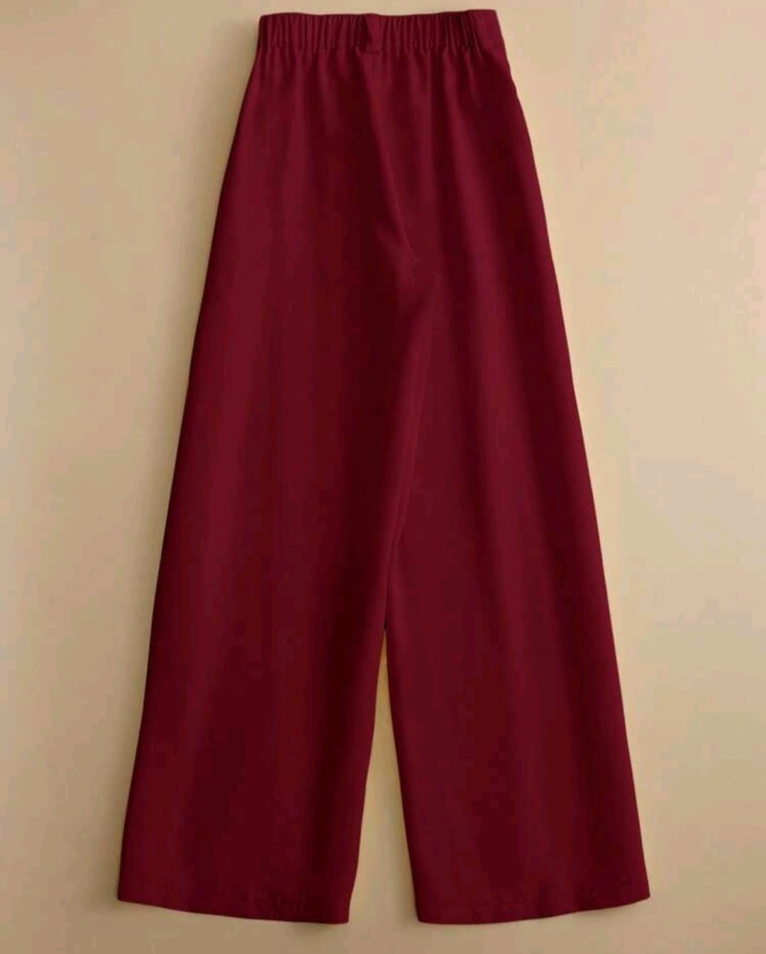 Bon&Bon Women's Elegant Burgundy 2-Piece Belted Shirt and Pants Set