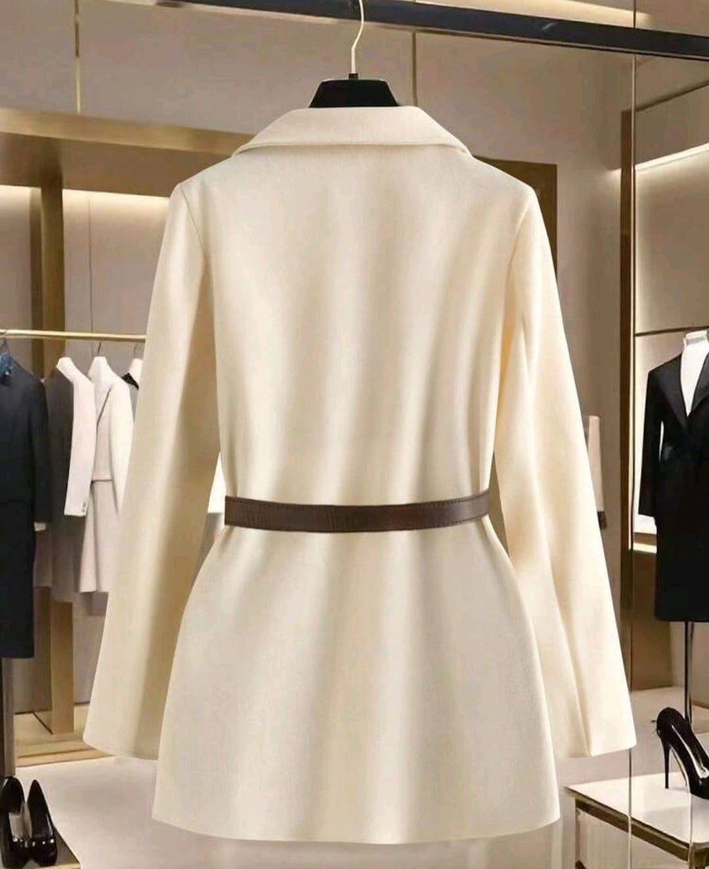 Bon&Bon Women's Slim Fit Burgundy Blazer – Elegant Long Sleeve Jacket